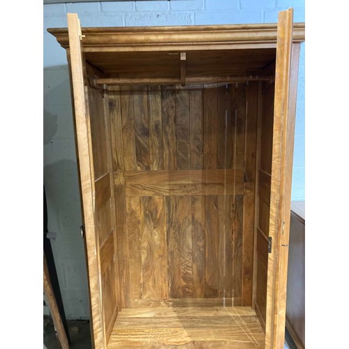 4 - Barker & Stonehouse mango wood 'Flagstone' wardrobe 196H 121W 66D