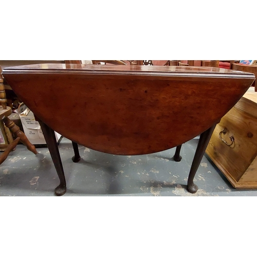 105 - Georgian Mahogany Drop-Leaf Table C. 3ft. 6ins Long