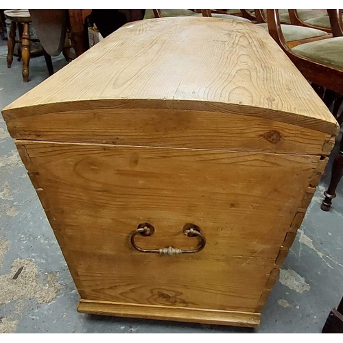 106 - Pine Dome-Top Trunk - 92cm W x 53cm D