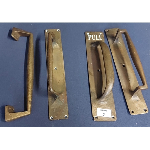 2 - 4 Brass Door Handles