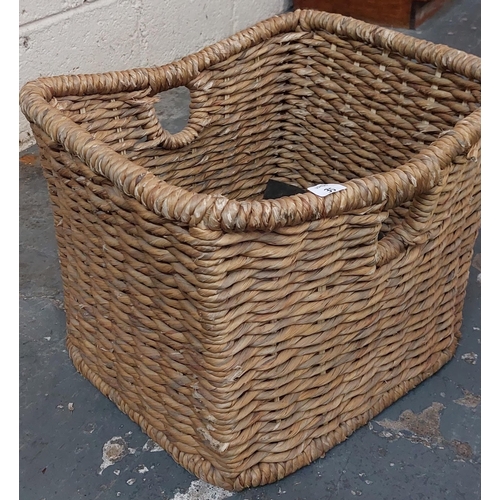 35 - Wicker Log Basket