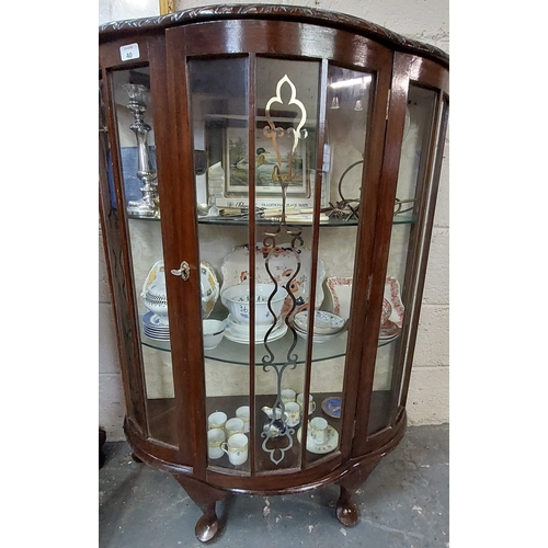 40 - Bow Front China Cabinet