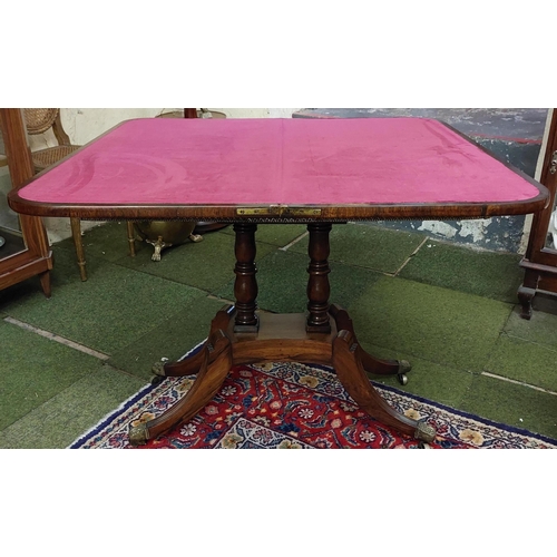 411 - Crossbanded Rosewood Card Table