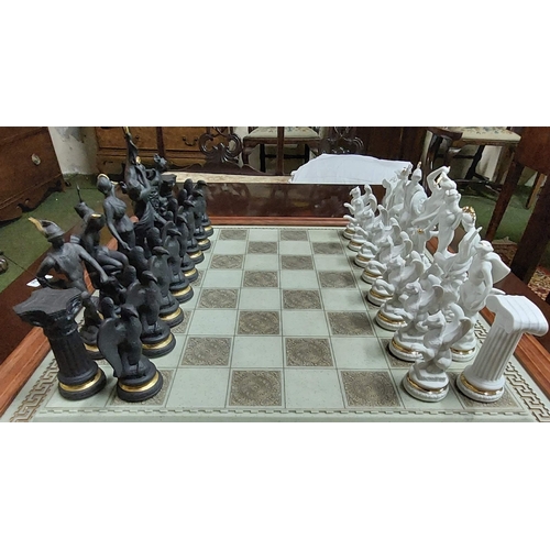 435 - Complete Chess Set + Board