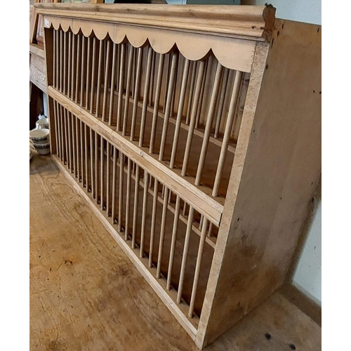 554 - Pine Plate Rack - C. 3ft 2inch W