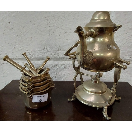 6 - Brass Pots + Spirit Kettle