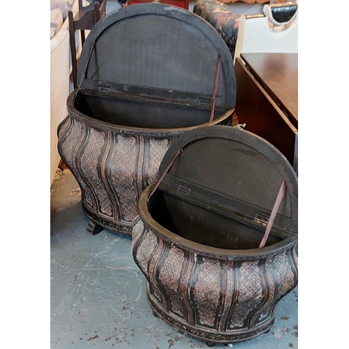 615 - 2 Wicker Basket Containers