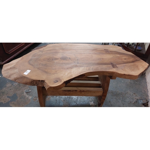 62 - Natural Wood Coffee Table