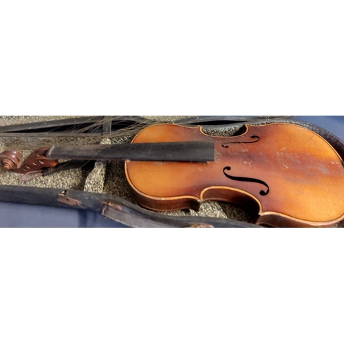 71 - 2 Cased Violins