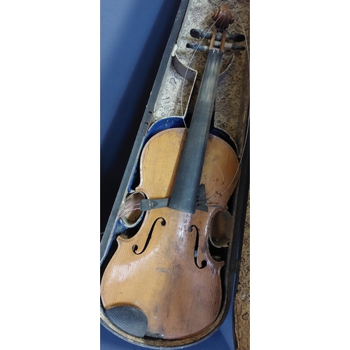 71 - 2 Cased Violins