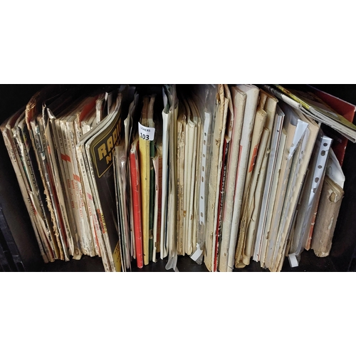 103 - Lot Radio Magazines