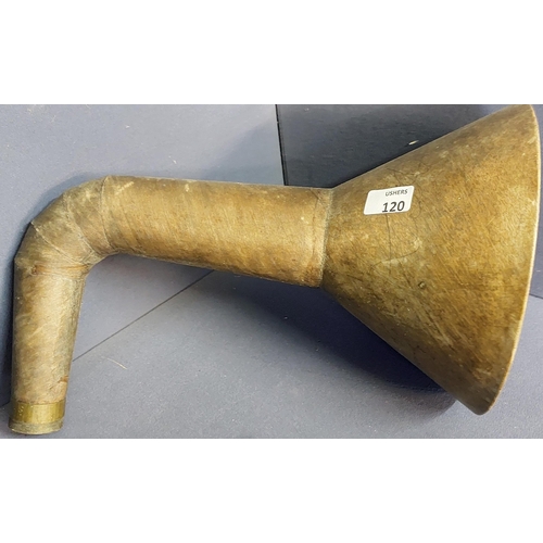 120 - Wooden Gramophone Horn