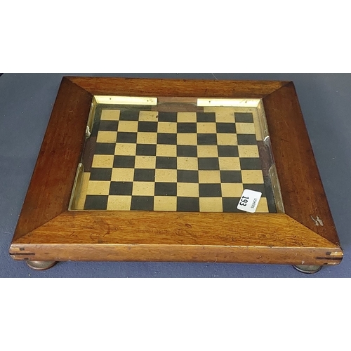 193 - Wood Framed Chess Board