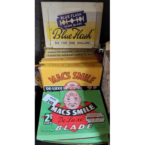 248 - Macs Smile + Other Blades In Packet, Razors Etc