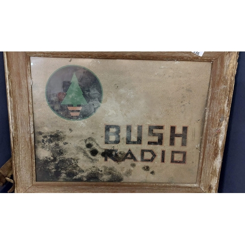 336 - Framed Bush Radio Advert