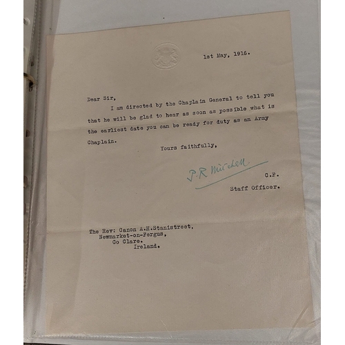 441 - Letters + Papers Of The Late Canon Arthur Handel, Stanistreet, Co. Clare