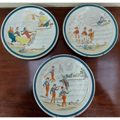 474 - 5 Musical French Wall Plaques