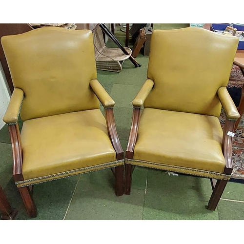 497 - Pair Gainsborough Style Armchairs