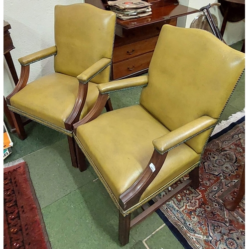 497 - Pair Gainsborough Style Armchairs