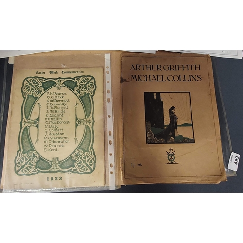 499 - Arthur Griffith, Michael Collins + Other Historical Documents