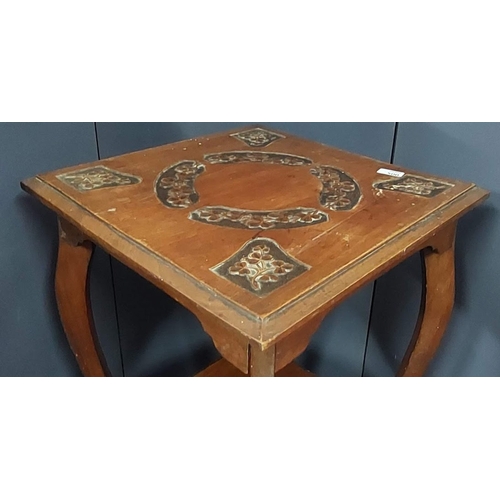 500 - Table With Carved Shamrock Top