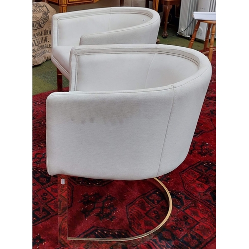 536 - Pair Retro Tub Armchairs