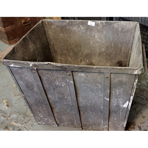 71 - Large Metal Bin + Chain