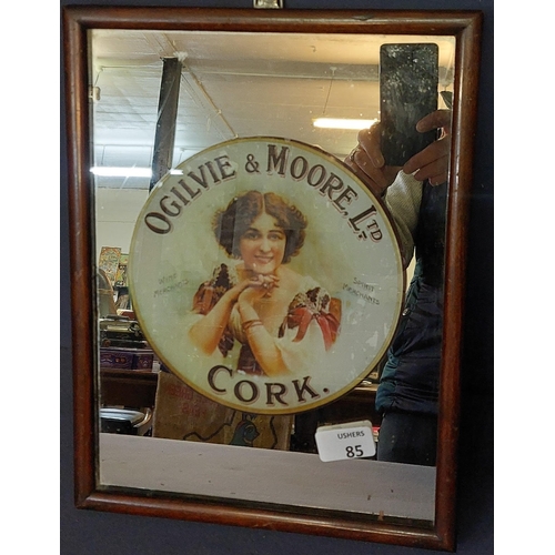 85 - Ogalive + Moore Ltd Cork Whiskey Mirror Advert