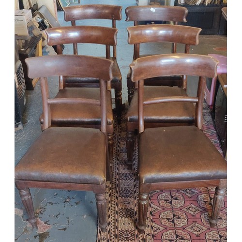 139 - 6 Vict. Bar-Back Mah. Dining Chairs