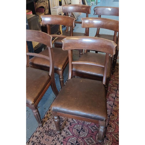 139 - 6 Vict. Bar-Back Mah. Dining Chairs