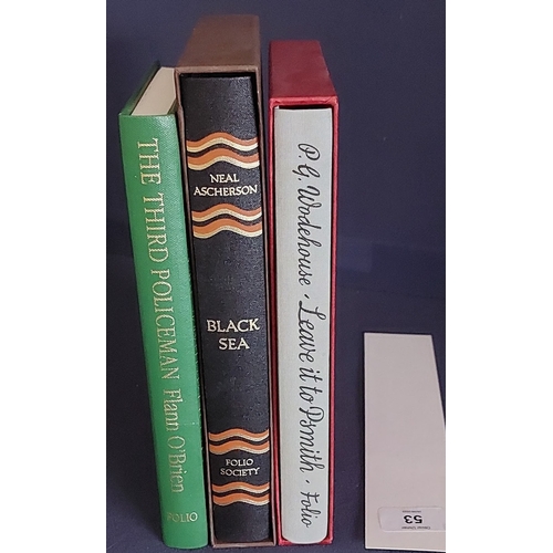 53 - 3 Folio Society Volumes - inc. Flann O'Brien 