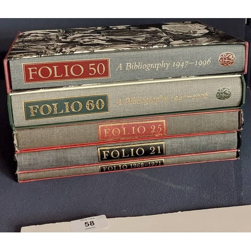 58 - 5 Volumes of Folio Society Bibliography