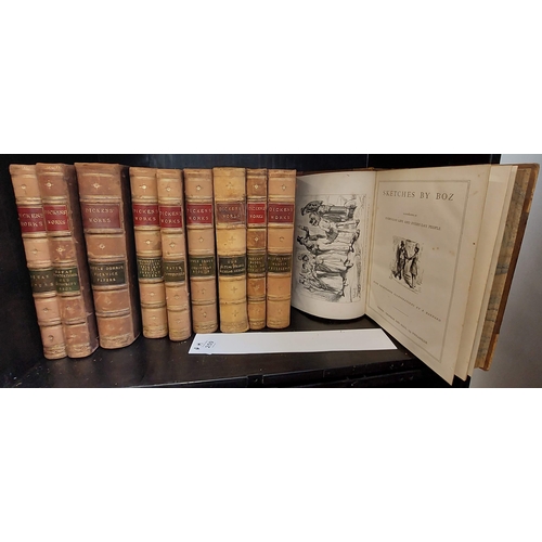 259 - The Works of Charles Dickens. 10 Volumes. Illustrated