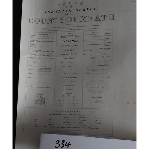 334 - Map of the Townlands Survey of County Meath