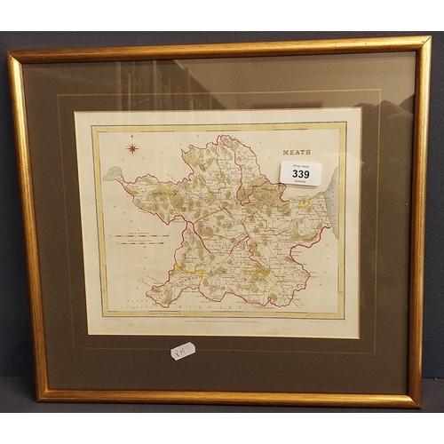 339 - Framed Map of Meath