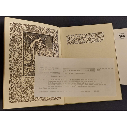 364 - A Note by William Morris on His Aims in Founding the Kelmscott Press - Irish University Press