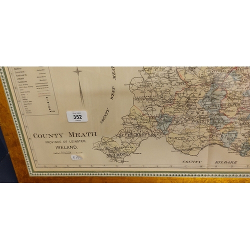 352 - Framed Map of Meath