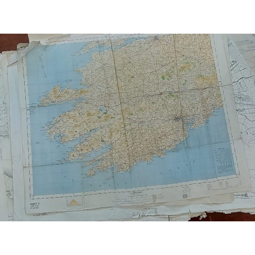 361 - Large Lot of Irish Ordnance Survey Maps (On Table)