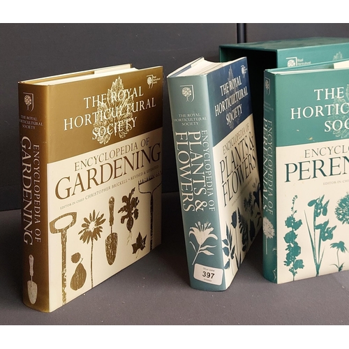 397 - 3 Volumes of The Royal Horticultural Society Encyclopedia - The Complete Gardeners Collection