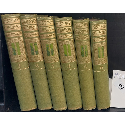 479 - History of Ireland by EA d'Alton - 6 Volumes