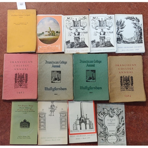 480 - Lot of Irish Interest inc. Georgian Society & Franciscan College Annuals