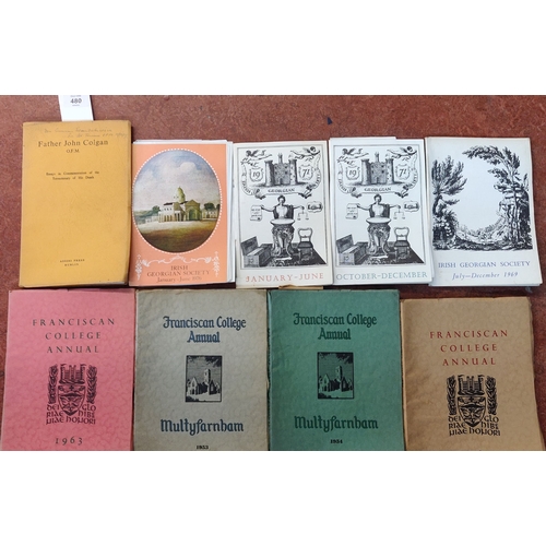 480 - Lot of Irish Interest inc. Georgian Society & Franciscan College Annuals