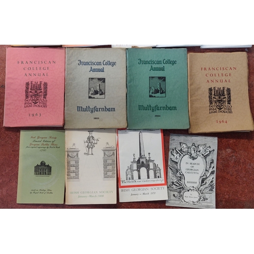 480 - Lot of Irish Interest inc. Georgian Society & Franciscan College Annuals