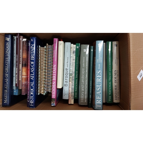 947 - Misc Box Lot of Books - inc. British History, National Trust etc