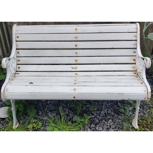 401 - Metal End 2 Seater Garden Bench with Timber Seat
C. 110cm W x 60cm D