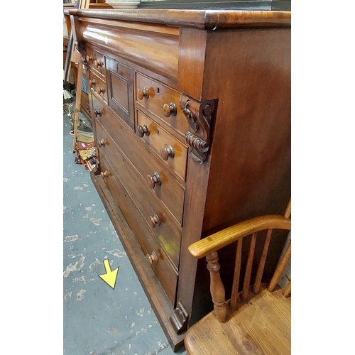 437 - Victorian Mahogany Chest of Drawers - C. 127cm W x 58cm D x 121cm H