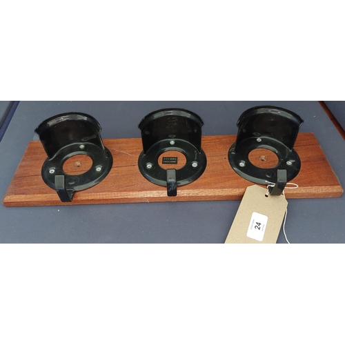 24 - Stubbs Triple Bridle Holder