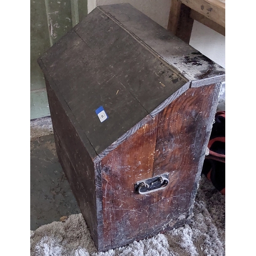 44 - Wooden Feed Bin / Tack Box