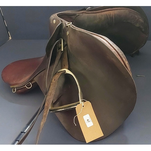 47 - 16 Inch General Purpose Saddle Complete with Stirrups