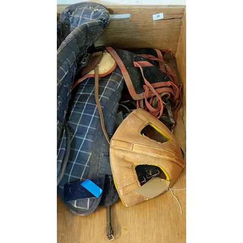 58 - Box with Foal Headcollars and Shin Guards